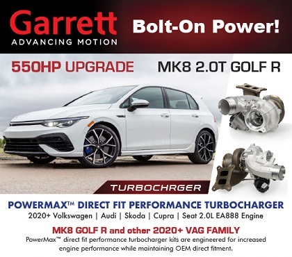 GARRETT PowerMAX 550HP, MK8 GOLF R and others MY 2020+ VW 2.0L TSI EA888 EVO4 engine PN 921474-5001S